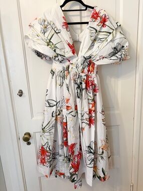 Alexander McQueen Floral Midi Dress